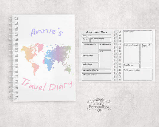 Notebook, Travel Diary,