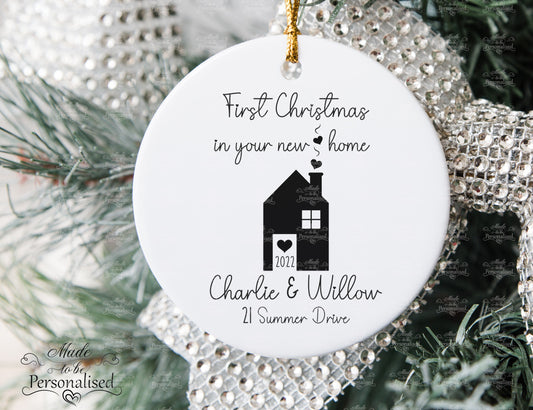 Glitter Bauble, First Christmas in your new home