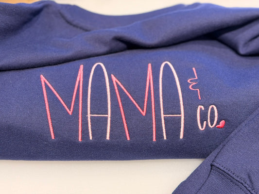 The "Mama & Co." Embroidered Sweatshirt – Your New Daily Uniform