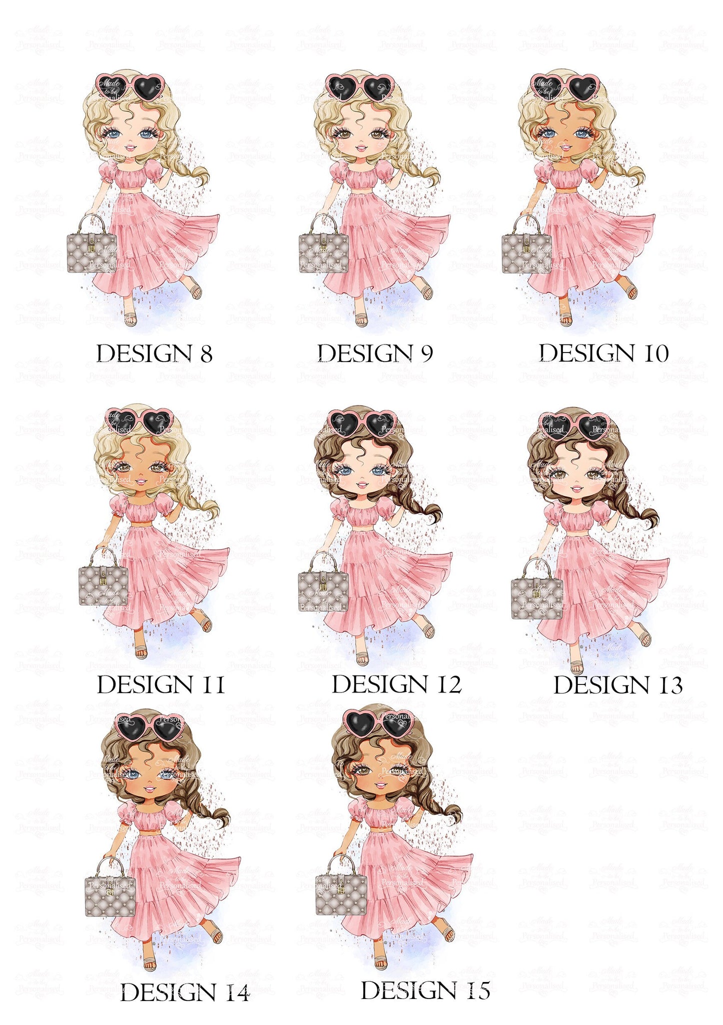 Personalised drawstring bag, School bag, cotton PE bag, fashion girl, character bag, dance bag, ballerina pump bag, gym sac for girls