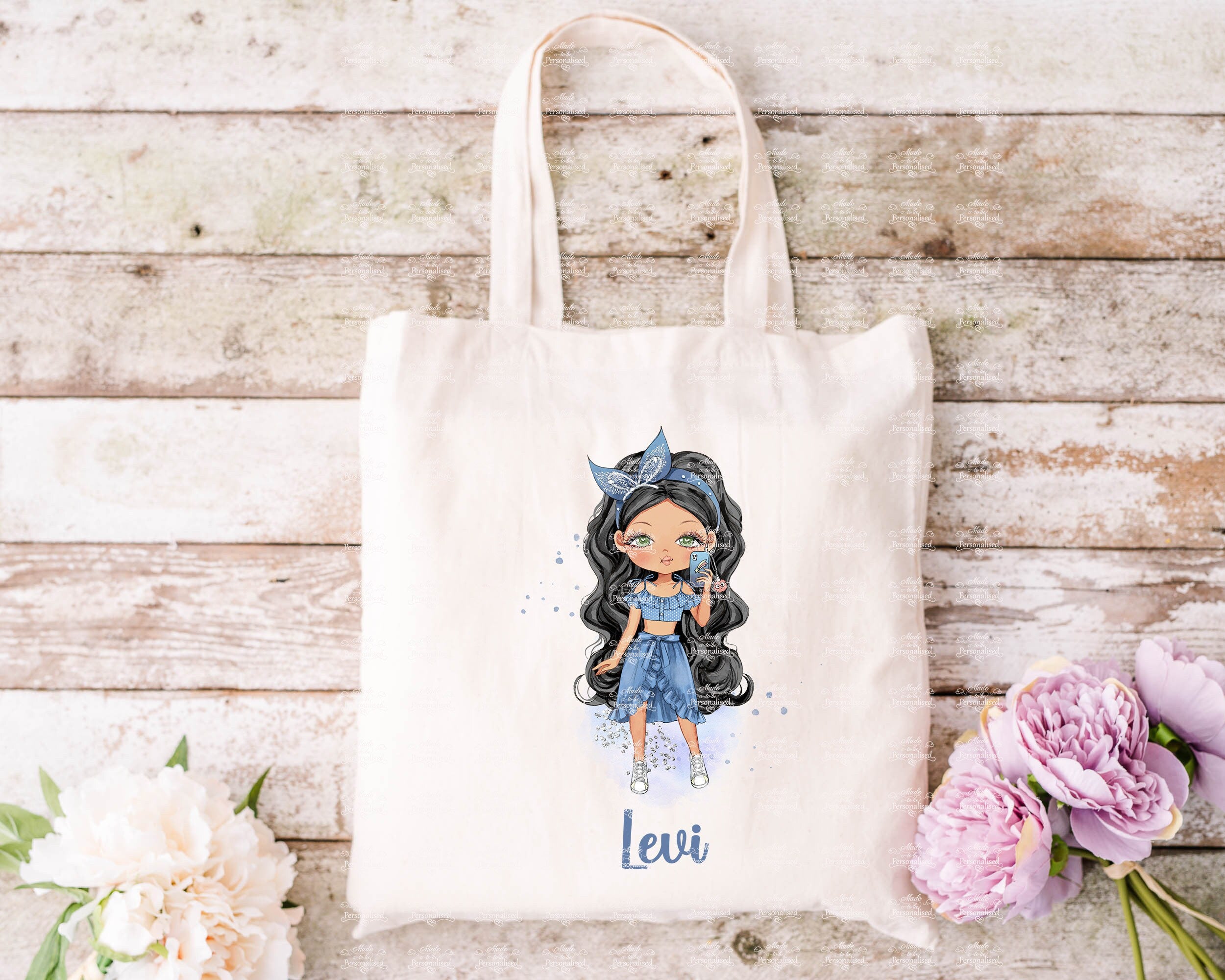 Tote bag Levi design Made to be Personalised