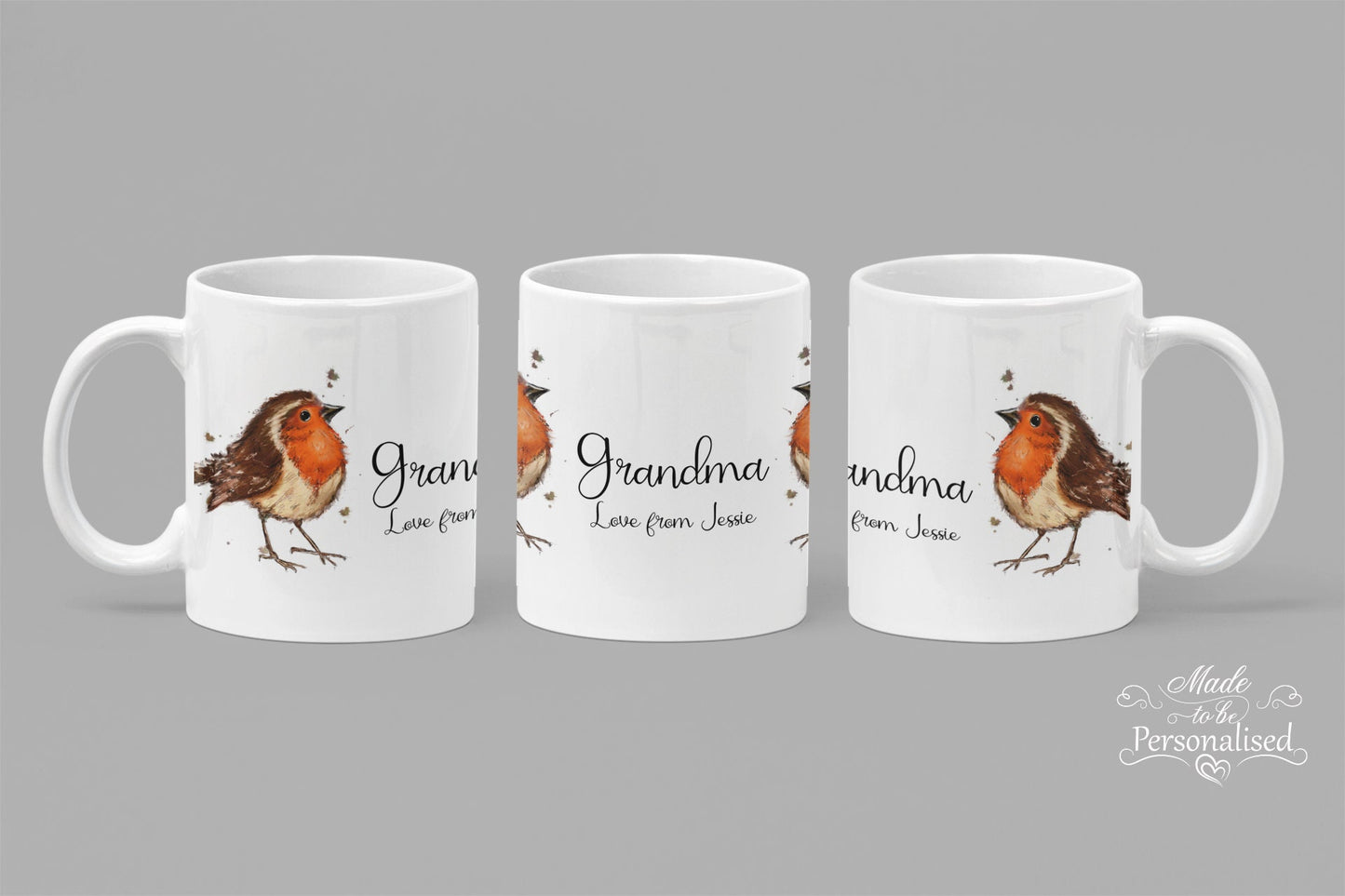 Mug, Robin design