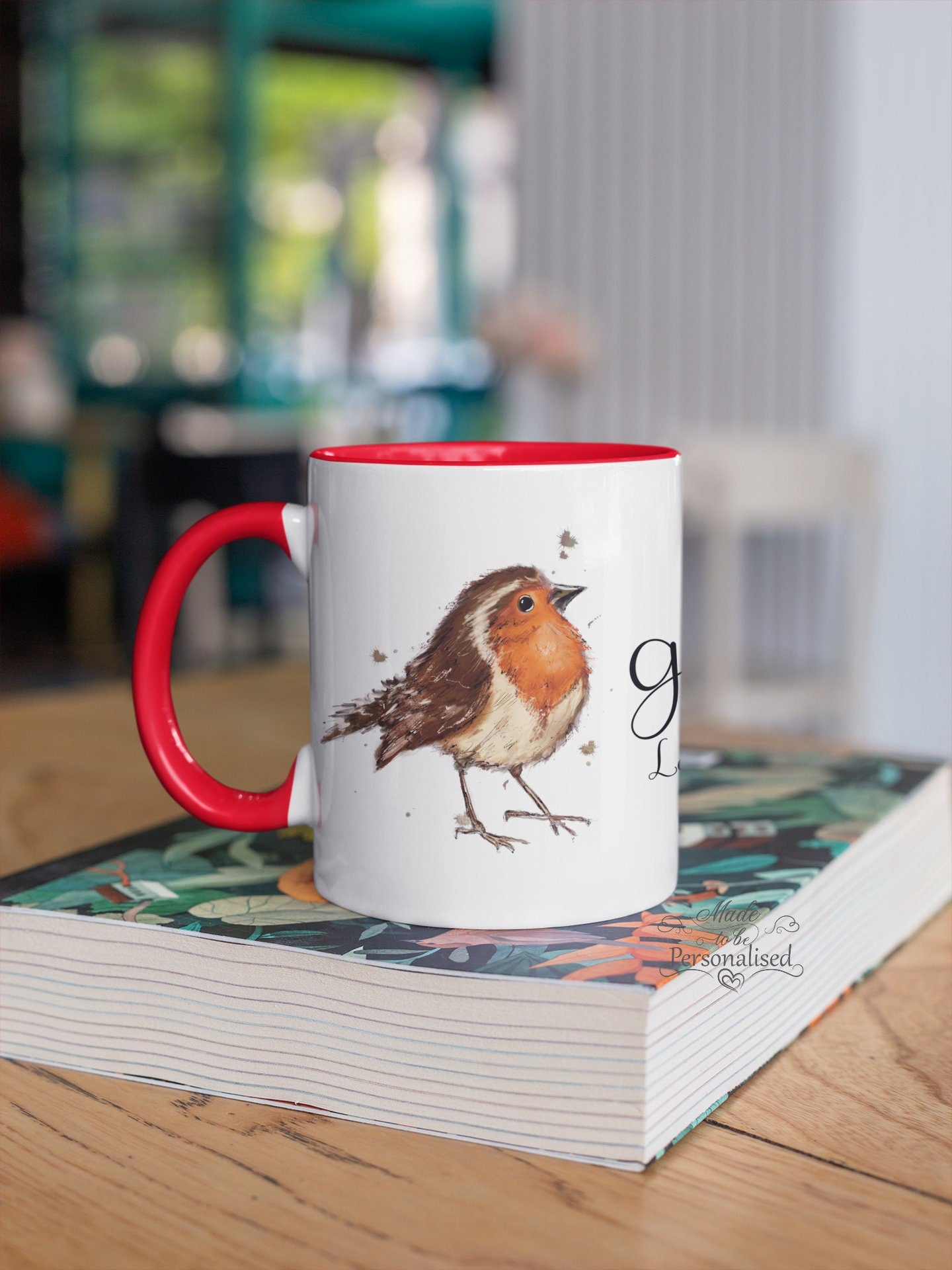 Mug, Robin design