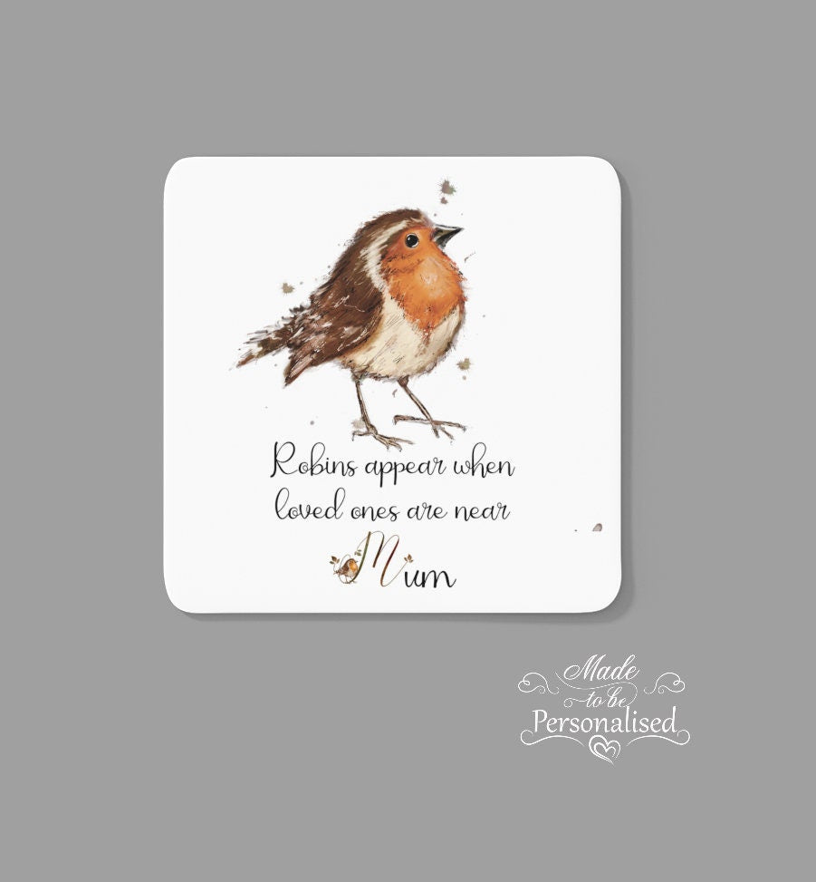 Mug, Robin design, Robins appear when