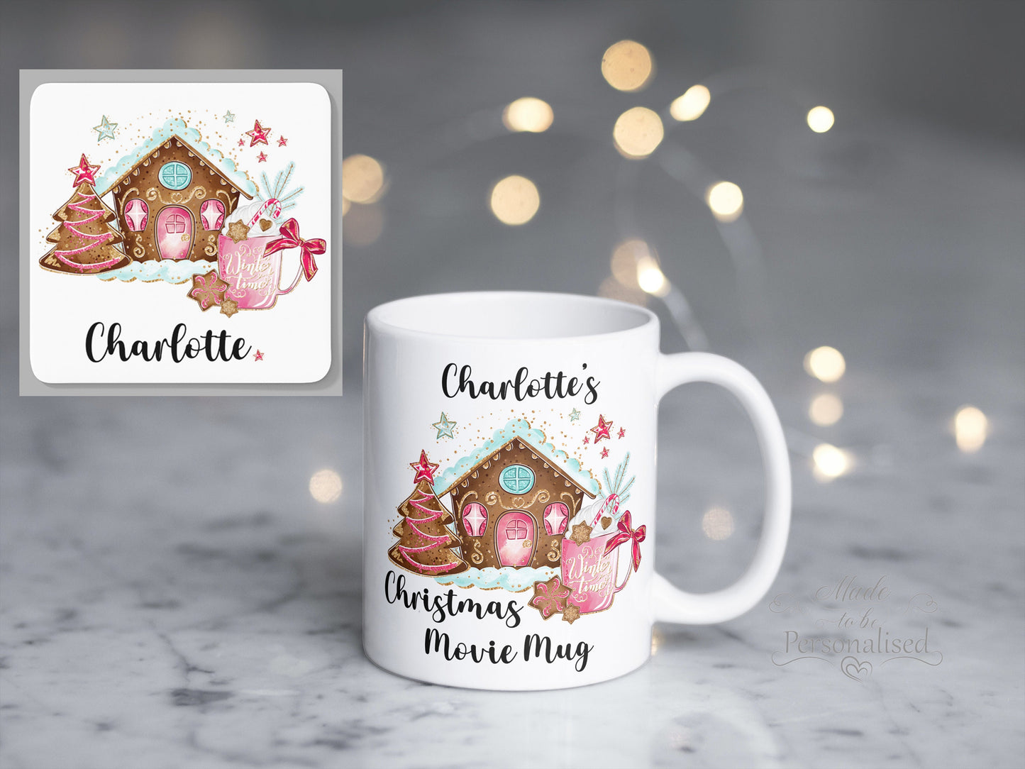 Christmas movie mug & coaster set