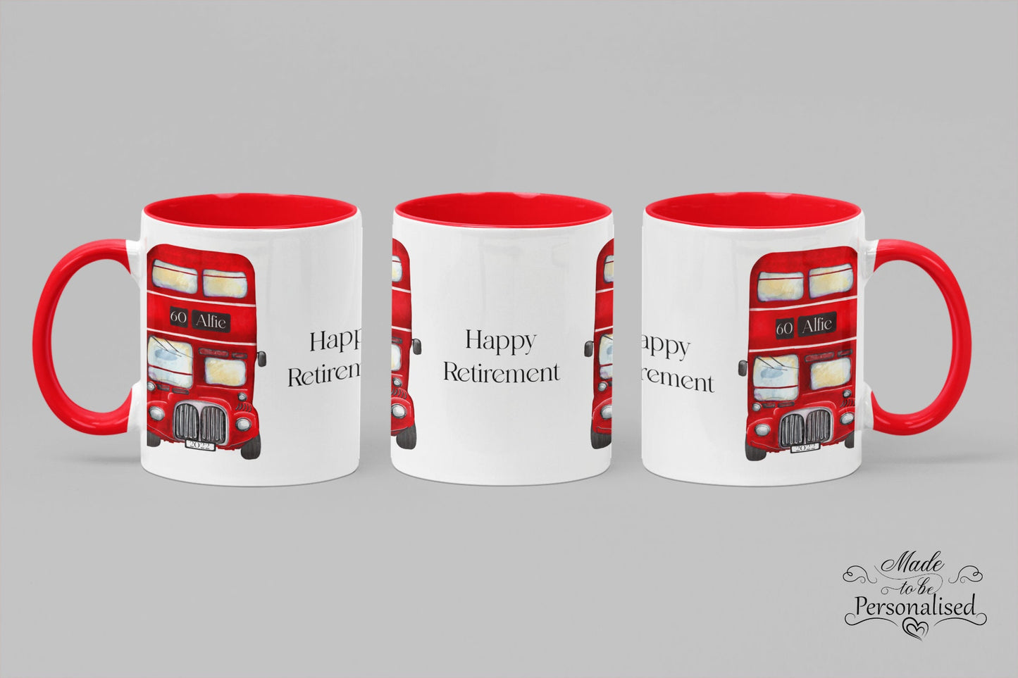 Mug, Red Bus