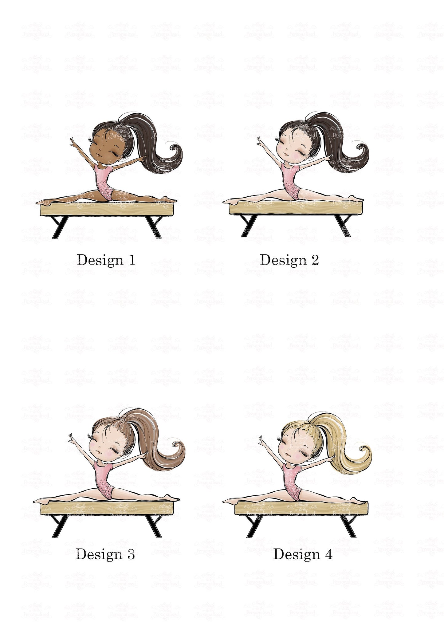 Personalised Gymnastics card, gym, dance, ballet, Birthday card, exam congratulations, well done, card for daughter, celebration card