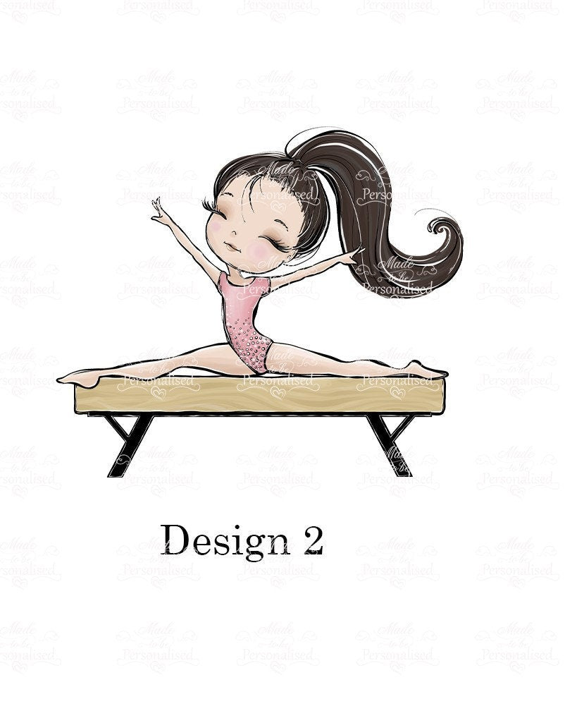 Personalised Gymnastics card, gym, dance, ballet, Birthday card, exam congratulations, well done, card for daughter, celebration card